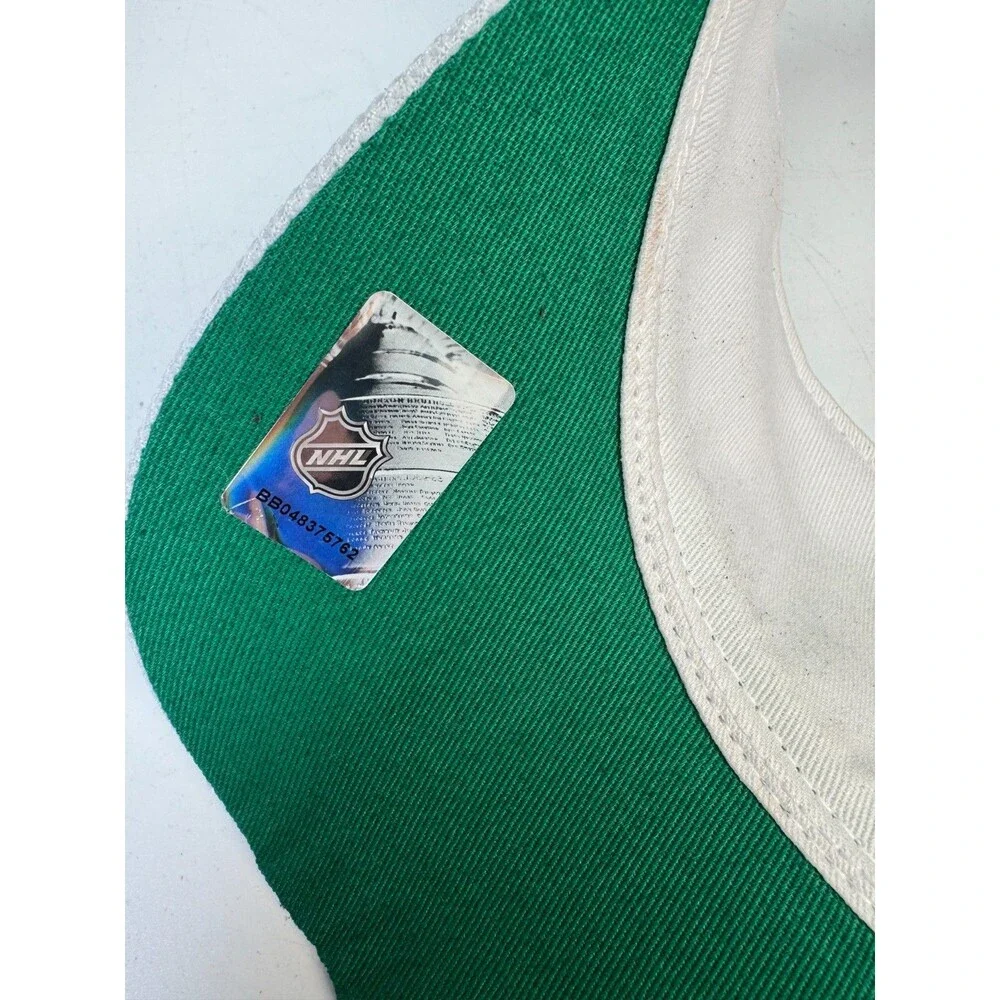 Adidas Dallas Stars NHL Visor White Green OSFA Adjustable Hat Sample New